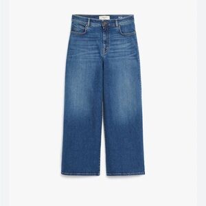 Max Mara Weekend Wide Leg Cropped Jeans - sz 14